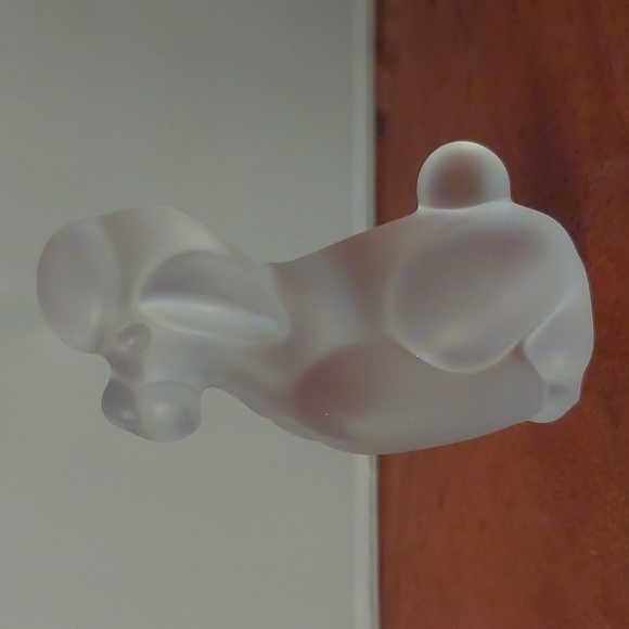 Vintage Frosted Crystal Poodle - Picture 2 of 7